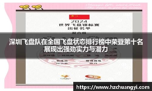 深圳飞盘队在全国飞盘状态排行榜中荣登第十名展现出强劲实力与潜力
